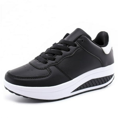 Walking Shoes for Women  Women s Wedges Sneakers Sequins Shake Shoes Fashion Girls Sport Shoes