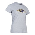 thumbnail image 3 of NFL Playera Aficionado Básica Baltimore Ravens Gris para Mujer, Talla Mediana, 3 of 5