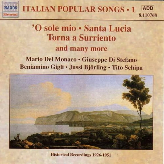 Italian Popular Songs - Vol. 1 - Music & Performance - CD