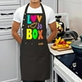thumbnail image 4 of 2 Pack Adjustable Bib Apron with Colorful ' LOVE BOX ' Design & 2 Pockets - Perfect for Cooking & Baking for Men & Women, 4 of 6