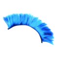 thumbnail image 2 of Peluca decorativa para casco, disfraz de cosplay, peluca de cresta de gallo para Halloween azul, 2 of 9