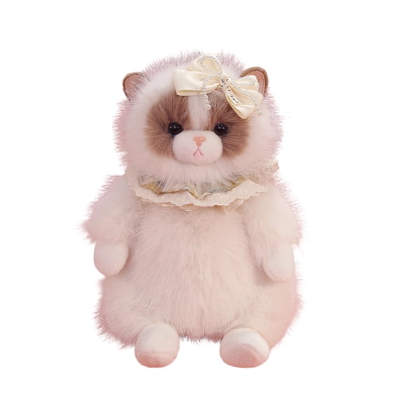Cute Plush Realistic Stuffed Animal Dolls And Cushions, Small Kitten Plush Toy Sitting Cat Doll 35Cm (No Label), Perfect For Birthday Gifts And Home Decoration