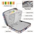 thumbnail image 4 of Haosy Accordion File Organizer Zipper Binder 500 Sheet 6-Tab Expanding File Folder Multi-Pocket 1.2 Inch 3 Ring Moth Moon Flower, 4 of 7