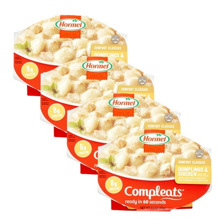 - (4 Pack) Hormel Compleats Dumplings & Chicken, 7.5 Ounce