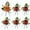 Burnt Orange, variant on Blue Boutonniere for Men Wedding Set of 6,Groom and Best Man Boutonniere Aificial Flowers for Wedding Anniversary,Ceremonies, Graduation Parties