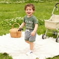 thumbnail image 7 of Ccpelsie Boys 2 Piece Summer Outfits Short Sets Kids Tank Tops and Elastic Waist Shorts with Pockets(Green,12-18 Months), 7 of 7