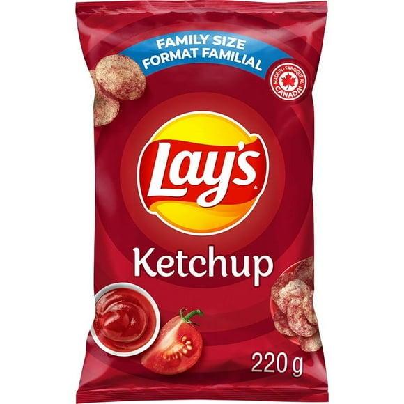 Lay’s Ketchup flavoured potato chips, 220 g.