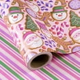 thumbnail image 1 of Rollo de papel de pan de jengibre reversible WRAPAHOLIC para regalo, 43 x 10 m, 1 of 7