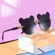 thumbnail image 3 of Gafas de sol para niños, protección UV para niños y niñas, moda, lindas orejas de oso de bebé, gafas de sol, foto de modelado, 3 of 4