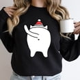 thumbnail image 4 of Sudadera navideña para mujer, suéter de otoño con animales de dibujos animados, regalo para amantes de los gatos, sudaderas con capucha informales de moda navideña, ropa para niñas, 4 of 5