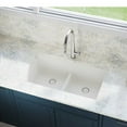 thumbnail image 3 of elkay elxdulb3322 quartz luxe 33" double basin kitchen sink for undermount installation with aqua divide, 3 of 3