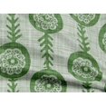thumbnail image 5 of oneOone Rayon Forest Green Fabric Block Craft Projects Decor Fabric Printed By The Yard 56 Inch Wide, 5 of 5