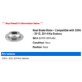 thumbnail image 2 of Rear Brake Rotor - Compatible with 2006 - 2012, 2014 Kia Sedona 2007 2008 2009 2010 2011, 2 of 2