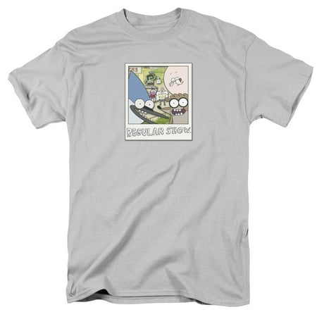 Regular Show Instant Picture Mens Short Sleeve Shirt