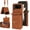 Brown, variant on MYKOMI Women Wallet Purse for Samsung Galaxy Z Flip 4 5G Case Crossbody with Credit Card Holder Strap Lanyard RFID Blocking Protection Flip Leather Zipper