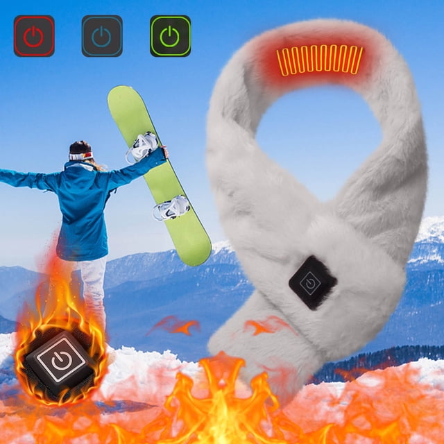 LSLJS Heating Scarf USB Electric Heating Neck Protection Cold Invisible Zipper Scarf, Sports, Gym, Workout,Camping, Fitness, Workout & More Activities