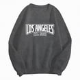 thumbnail image 4 of Towmus Women's Los Angeles Crewneck Sweatshirt Plus Size Crewneck Pullover Hoodies Casual Knit Print Casual Tops Sweater, 4 of 5
