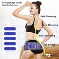 thumbnail image 3 of LAICAIW Massage Slimming Belt, Electronic Wireless High Vibration Massager for Waist, Belly, Abdomen, Hip, Back, with 36 Vibrating Modes and 2 Heated Red Lamp, Improve Blood Circulation& Burn Calorie, 3 of 6