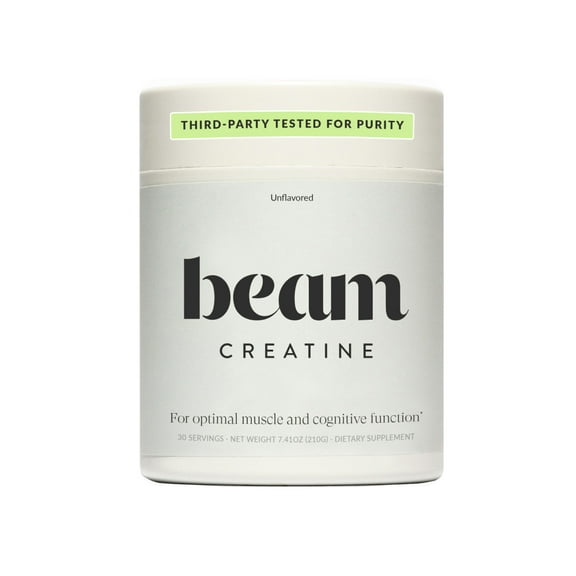 Beam Creatine Powder – Micronized, Third Party Tested Monohydrate for Strength & Recovery