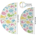 thumbnail image 3 of FMSHPON Easter Eggs BunniesFlowers Xmas Christmas Tree Skirt Stand Mat for Holiday Party Decoration Indoor Outdoor 48 inches, 3 of 6