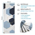 thumbnail image 2 of Blue Gold Hexagon Marble Hot Yoga Mat Towel Non Slip for Hot Yoga - Quick-Drying Yoga Mat Cover with 4 Corner Pockets with Travel Bag - Hot Yoga Towel Non Slip 74"x26", 2 of 6