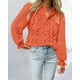 thumbnail image 5 of Blusa de Encaje de Manga Larga PRETTYGARDEN para Mujer XL Naranja, 5 of 7