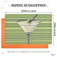 thumbnail image 6 of Yayeee Doormat for Inside 20"x32" Absorbent Low-Profile Washable Non-Slip Rubber Backed Entryway Rug, Green Martini Glass, 6 of 8