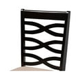 thumbnail image 3 of Baxton Studio Lanier Modern and Contemporary Sand Fabric Upholstered Espresso Brown Finished Wood 5-Piece Dining Set, 3 of 5