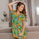 thumbnail image 3 of Fotbe Pineapple Bata de Dormir para Mujer con Estampado, Camisón de Algodón de Manga Corta, Ropa de Dormir Casual, 3 of 6