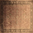 thumbnail image 1 of Ahgly Company Indoor Square Oriental Brown Industrial Area Rugs, 8' Square, 1 of 4