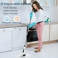 thumbnail image 7 of Sherry Electric Rotary Scrubber, Cordless Cleaning Brush Tub Tile Scrubber for Home, 8 Replaceable Brush Heads, 3 Adjustable Handles, 2 Adjustable Speeds for Bathroom Shower Tub Glass Cart, 7 of 7