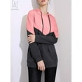 thumbnail image 6 of Gustave Women's Long Sleeve Color Block Hoodies Sweatshirt Casual Drawstring Pullover Hoodie Winter Fall Loose Patchwork Tops Tunic Shirts "Blue, L", 6 of 8