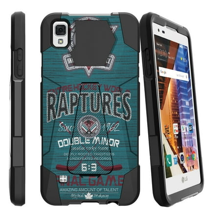 Kris Draper Hockey (LG Volt 3, LG Tribute HD, LG X Style Shock Fusion Heavy Duty Dual Layer Kickstand Case - Vintage Hockey)