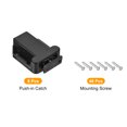 thumbnail image 3 of Unique Bargains 8 Set ABS Automatic Spring Loaded Push to Open Door Catch Touch Lock, Black, 3 of 6