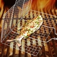 thumbnail image 6 of Li Xianchai   304 Stainless Steel BBQ Mesh Non Stick Grilling Basket Grill Mesh Mat Meat Vegetable Steak Picnic Party Barbecue Tool, 6 of 6