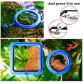 thumbnail image 4 of Anillo de alimentación para peces, 2 piezas para acuario, peces, tortugas, accesorios para tanque, círculo de alimentación para tortugas doradas(azul) ER, 4 of 5
