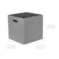 thumbnail image 3 of DECOMOMO Cube de Rangement Pliable, Cubes de Rangement en Tissu avec Poignées Découpées, Ensemble de 3, Gris, 3 of 4