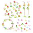 thumbnail image 2 of 10Sets/bag Handmade Glass Tulip Flower Beads Charm Bead DIY Craft Jewelry F9O2, 2 of 8