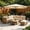 Beige, variant on Cantilever Offset Patio Umbrella Replacement Canopy, UV30 Protection Waterproof Polyester Top Cover, 9.8x6.5FT Rectangle Parasol Fabric for Garden, Yard & Outdoor Use