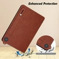 thumbnail image 6 of Protective Case for Amazon Kindle Fire HD 8 Tablet & HD 8 Plus Case (2024/2022/2020 Release) 12th/10th Gen, PU Leather Slim Lightweight Stand Hand Strap Shockproof Cover for Kindle Fire HD 8,Brown, 6 of 7