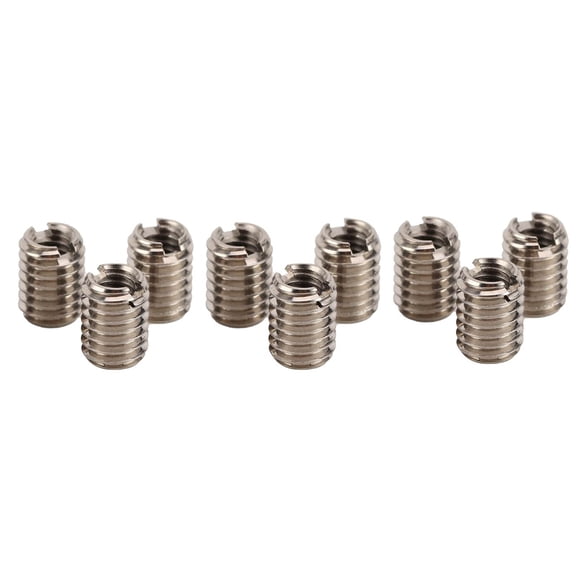 10pcs Stainless Steel Thread Inserts Reducing Nut Female M4x0.7 Male M6x1.0 with 8mm Length