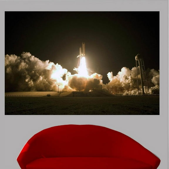 Wallhogs Space Shuttle Launch Poster Wall Mural