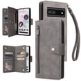 thumbnail image 1 of Case for Google Pixel 7 Pro 5G Magnetic Leather Zipper Wallet Cover Card Holder, 1 of 5