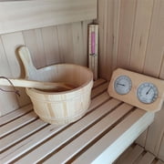 ALEKO Canadian Hemlock Wet Dry Outdoor 8 Person Sauna with Roof, 8 kW ETL Certified Heater
