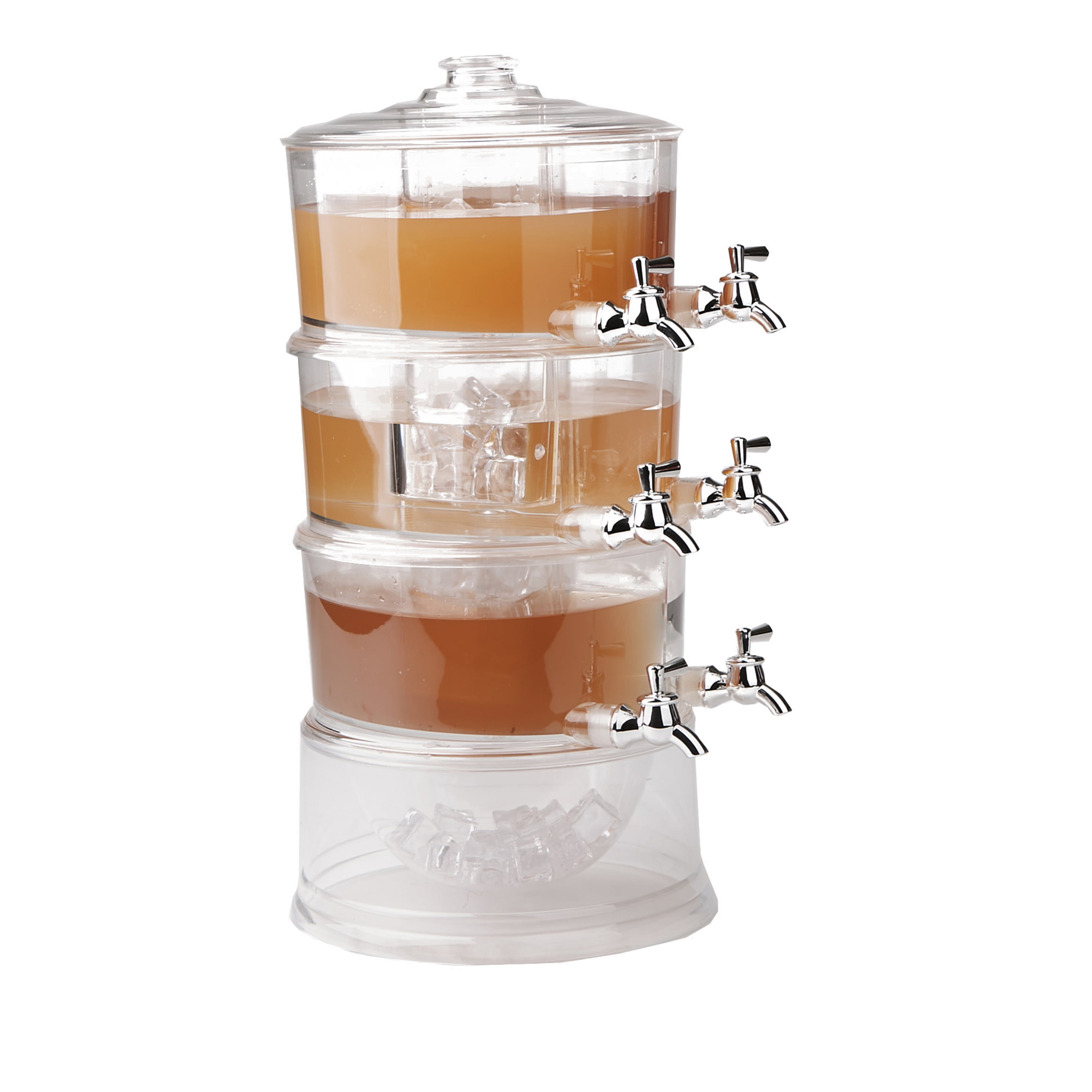 Great Northern Popcorn 3-tier Party Drink Dispenser 1.5-Gallon Punch  Fountain with LED Light Base and 5 Cups and Juice, Soda, or Mimosa Tower in  the Fondue Pots & Fountains department at