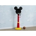 thumbnail image 3 of Disney Mickey Mouse Plastic Basketball Set by Delta Children - Includes Basketball Hoop, 1 Basketball and Ball Pump, Red/Black, 3 of 9