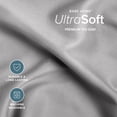 thumbnail image 6 of Bare Home Ultra-Soft Flat Sheets - Premium 1800 Collection - Brushed - King, Light Gray, 6 of 8