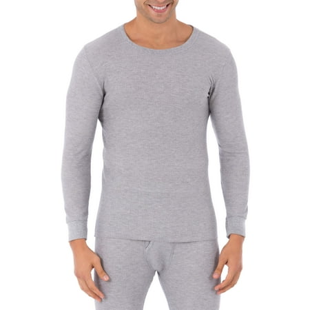 Fruit of the Loom Men's Thermal Waffle Crew Top, Sizes S-5XL