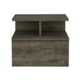 thumbnail image 2 of Floating Nightstand With Drawer And Open Storage Shelves, 2 of 7