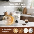 thumbnail image 4 of Espumador de leche Casimhu eléctrico 4 en 1 con pantalla táctil LED de 400 ml, 4 of 8